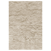 Layered Shaggy Wol Vloerkleed - Oatmeal