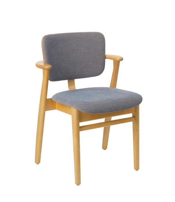 Artek  Artek Domus Stoel berken honing gebeitst,  stof WOW RE 4441, nougat bies