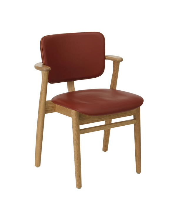 Artek  Artek Domus Stoel eiken,  Spectrum Terracotta, cognac bies