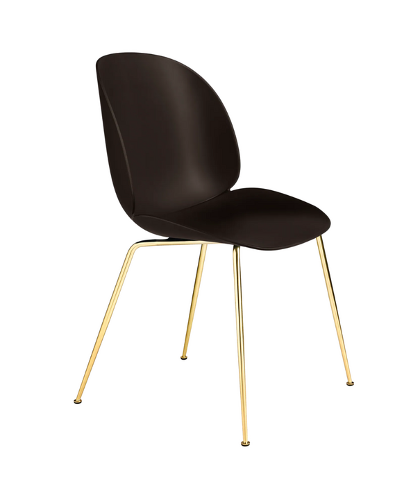 Gubi  Beetle Dining Chair, brass conic base