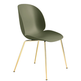 Beetle Dining Chair, brass conic base