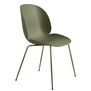 Beetle Dining Chair, antique brass conic base