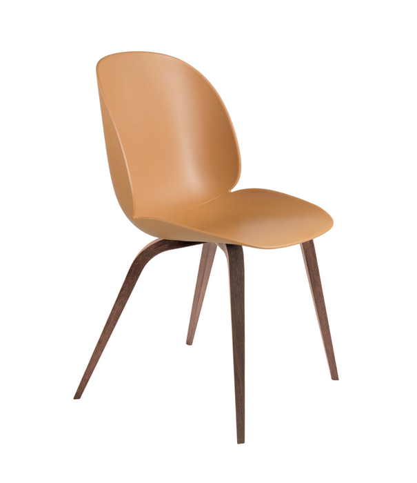 Gubi  Gubi Beetle dining chair recycled plastic, walnut wood base