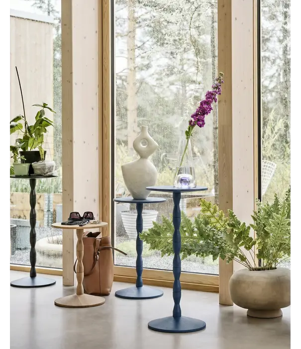Design House Stockholm  Design House Stockholm Pedestal Side Table, height adjustable