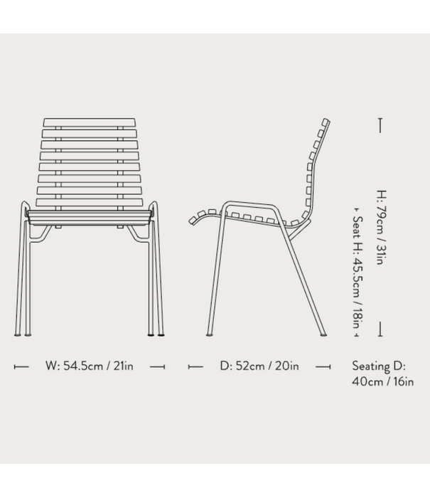 &Tradition &Tradition RFH RD4 Terras Stoel teak