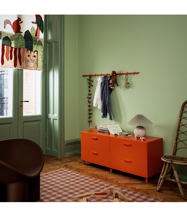 String  Furniture String Relief Low Chest of drawers with legs