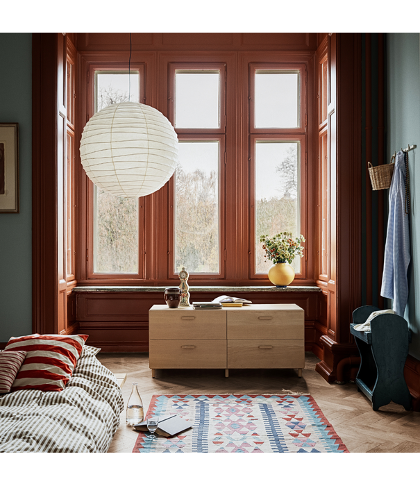 String  Furniture String Relief Low Chest of drawers with legs