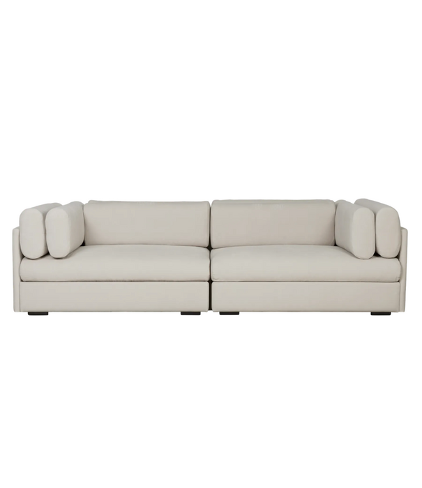 Gubi  Gubi Elogio 3-zits Bank, fustagno 01 creme