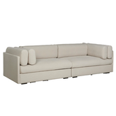 Gubi Elogio 3-zits Bank, fustagno 01 creme