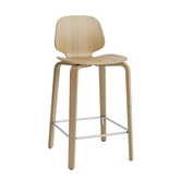 My Chair Counter Barkruk eiken, stalen voetsteun