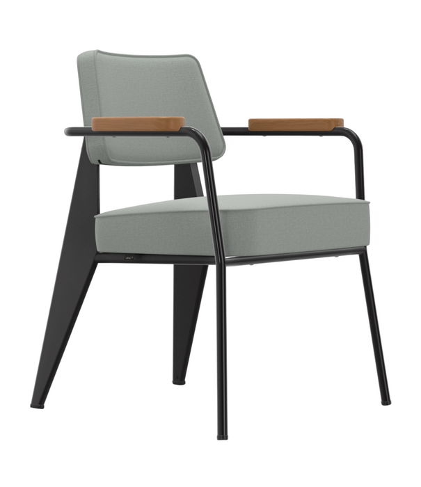Vitra  Fauteuil Direction Eetkamerstoel zwart - Hola cement grey