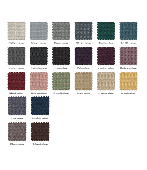 Vitra  Fauteuil Direction Eetkamerstoel Vermeer grijs - Tress emerald melange