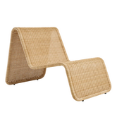Gubi + Bonacina  P3 Outdoor Lounge Chair rotan naturel