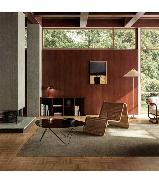 Gubi  Gubi P3 Indoor Lounge Chair rotan naturel