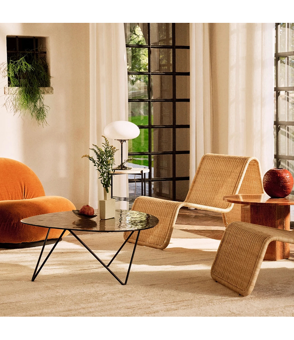 Gubi  Gubi + Bonacina P3 Indoor Lounge Chair rotan naturel