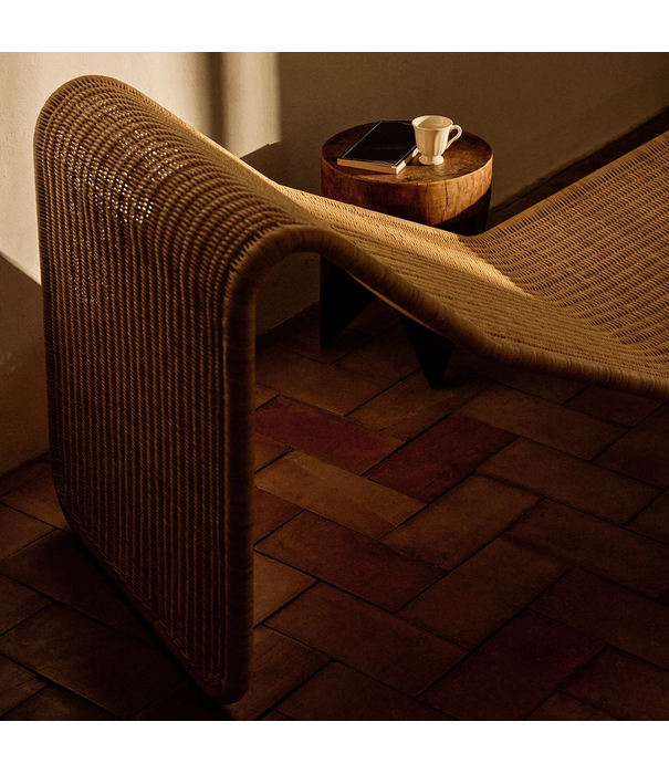 Gubi  Gubi + Bonacina P3 Indoor Lounge Chair rattan natural