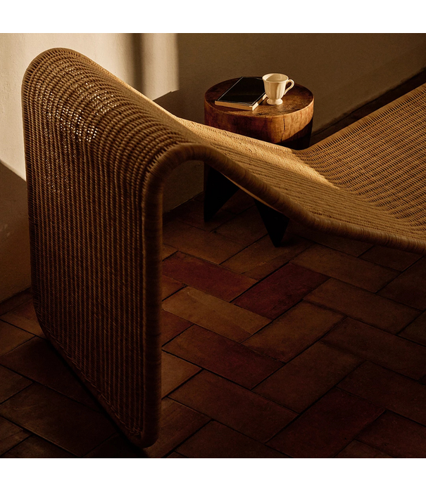 Gubi  Gubi + Bonacina P3 Indoor Lounge Chair rotan naturel
