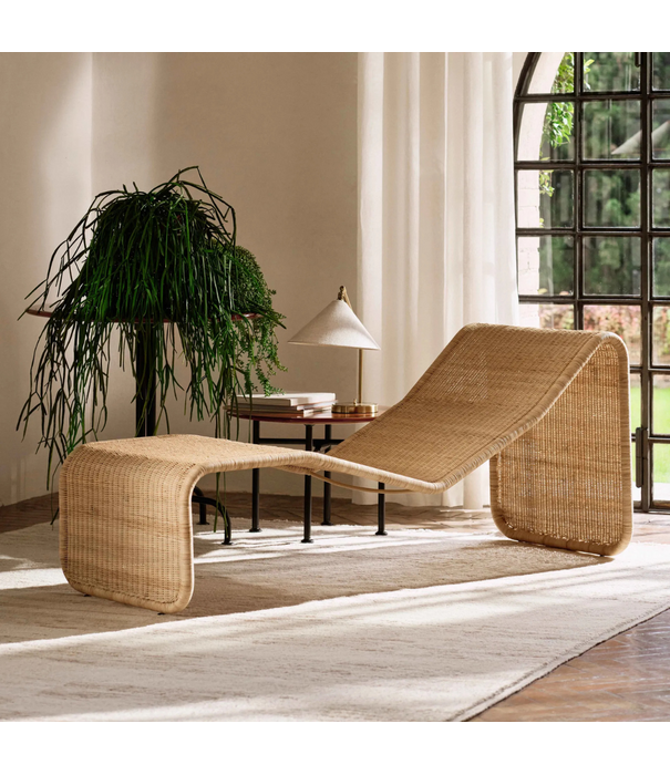 Gubi  Gubi + Bonacina P3 Indoor Lounge Chair rattan natural