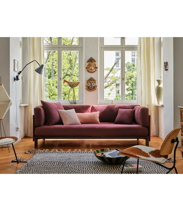 Vitra  Vitra Anagram Modular 3 seater Sofa / Mango Melange with Basic Dark Base