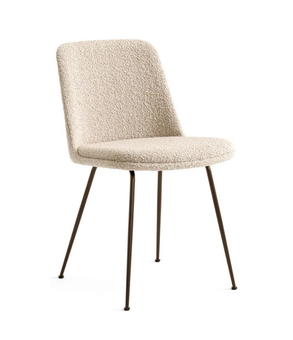 &Tradition Rely HW9 Dining Chair Karakorum, bronzed legs