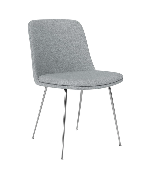 &Tradition Rely HW9 Dining Chair Hallingdal 130, chrome legs