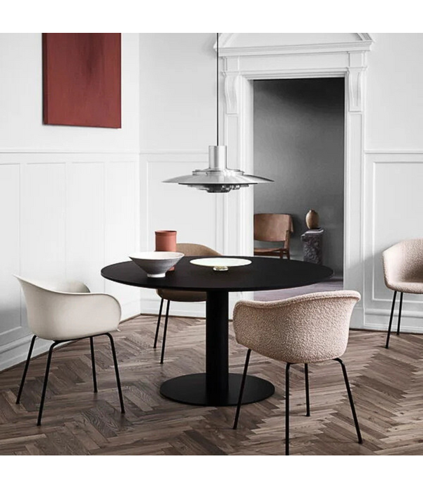 &Tradition  Rely HW36 Dining Chair Karakorum grey, black legs