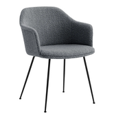 Rely HW36 Dining Chair Karakorum grey, black legs