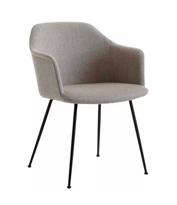 &Tradition Rely HW35 Eetkamerstoel Re wool 218, zwart poten
