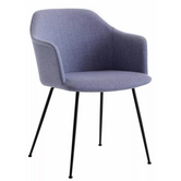 Rely HW35 Dining Chair Re wool 658, black legs