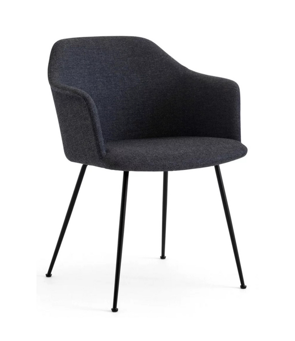 &Tradition Rely HW35 Dining Chair Re wool 198, black legs