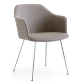 Rely HW35 Dining Chair Re wool 218, chrome legs