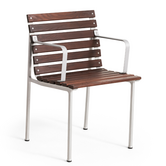 Hay Traverse Armstoel geolied essen, aluminium frame