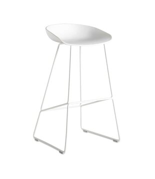 Hay AAS 38 High Bar Stool white, white base 75cm - Sale
