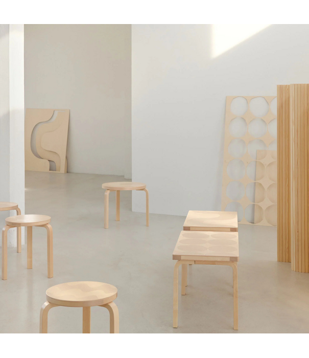 Artek  Artek + Marimekko Stool 60 Lokki, 90 Anniversary Edition