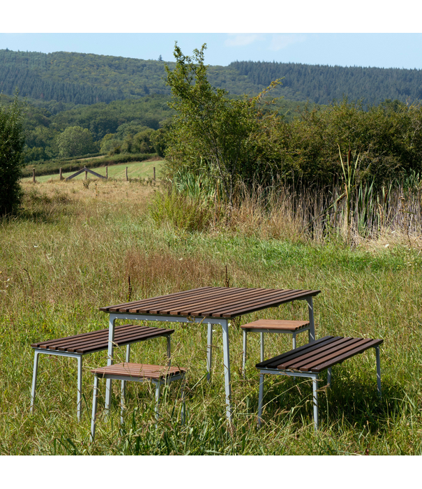 Hay  Hay Traverse Stool oiled ash, aluminium frame