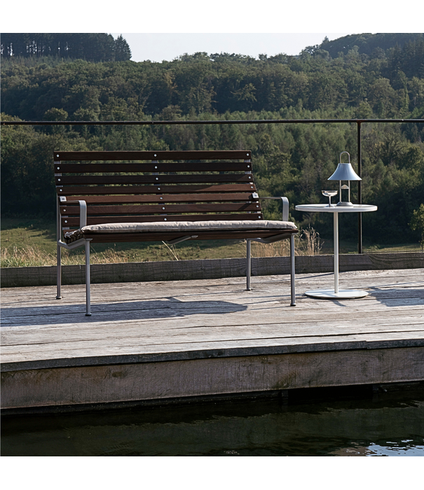 Hay  Hay Traverse Lounge Bench oiled ash, aluminium frame