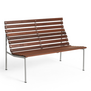 Hay Traverse Lounge Bench oiled ash, aluminium frame