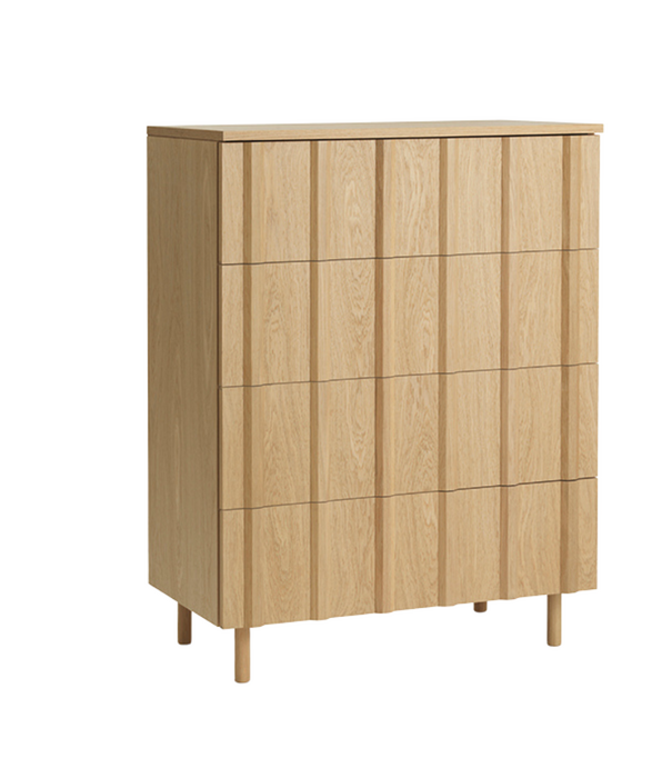 Normann Copenhagen  Rib Dresser with 4 drawers, oak