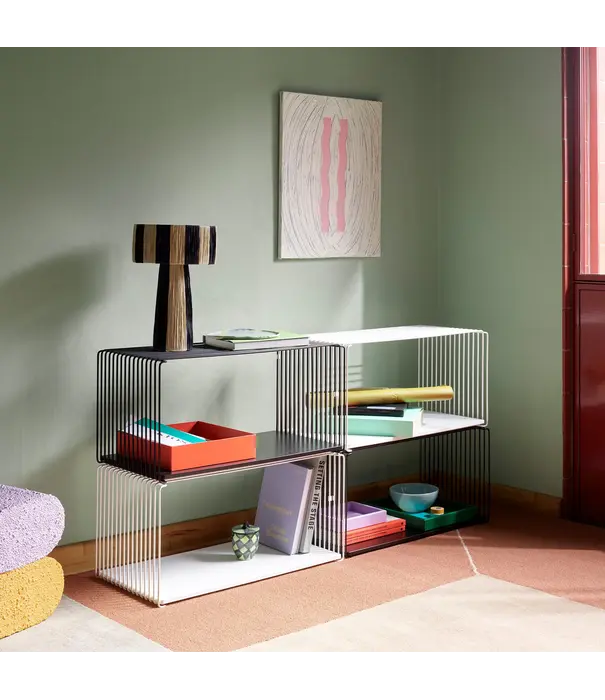 Montana Furniture  Panton Wire Inlay Shelf glass