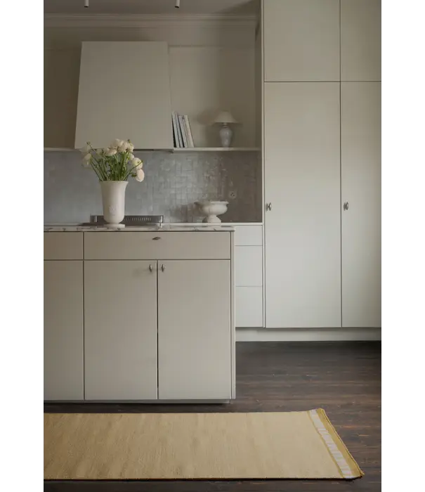 Layered   Röllakan Solid  Wol vloerkleed - Marigold