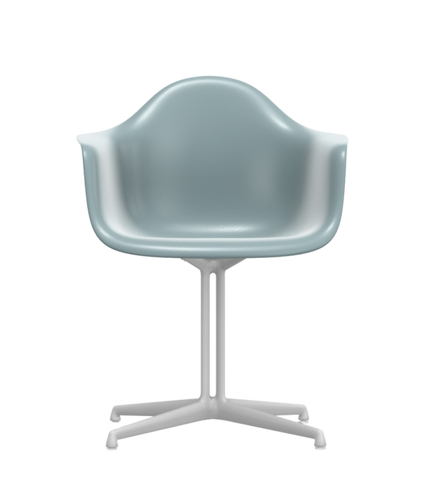 Vitra  Vitra Eames DAL Eetkamerstoel met arm, wit onderstel