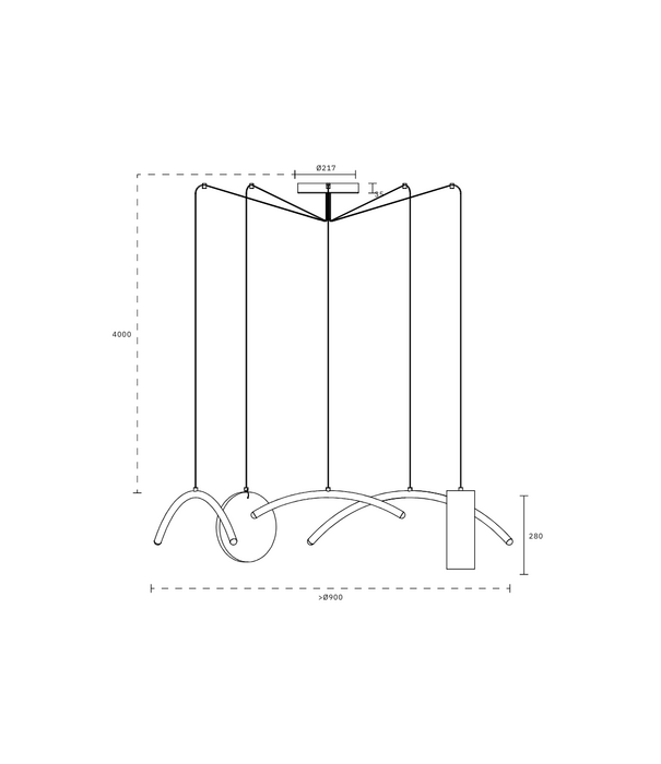 Pholc  Dream Cather Arc Hanglamp