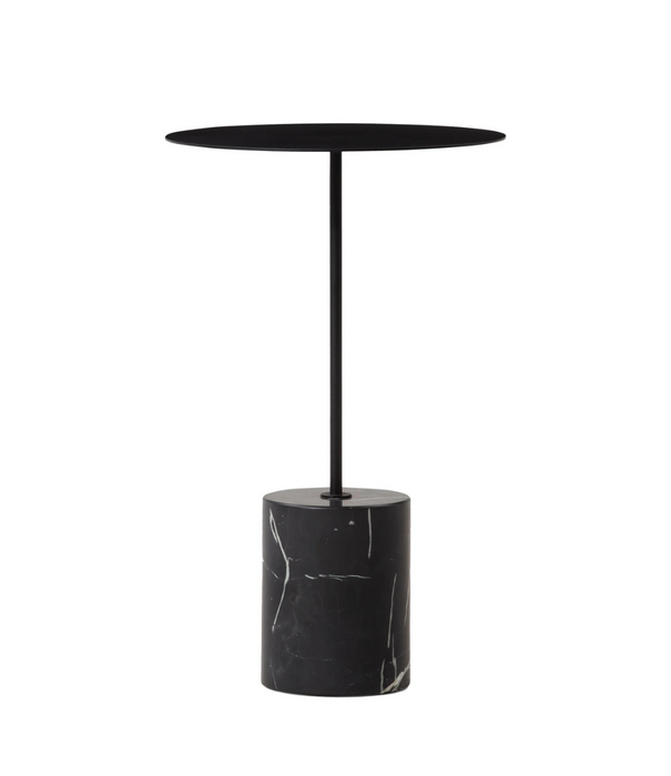 Wendelbo Calibre Bijzettafel Hoog, zwart, Nero marmer