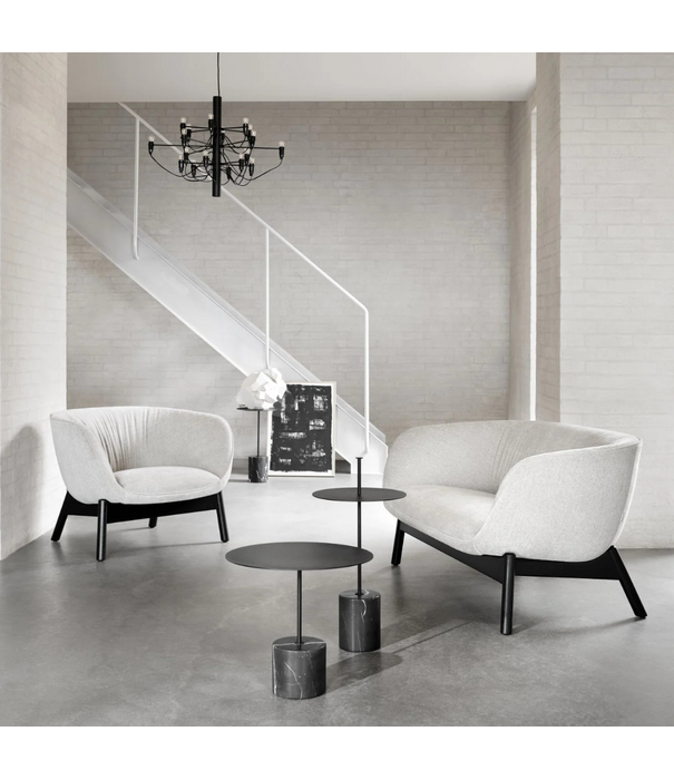 Wendelbo Calibre Bijzettafel Laag, zwart - Nero Marquina marble