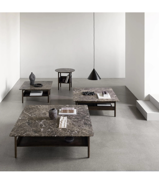 Wendelbo Collect Salontafel Small, bruin Emperador marmer