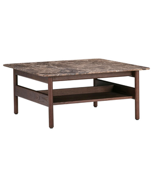 Collect Small Coffee Table, brown Emperador marble