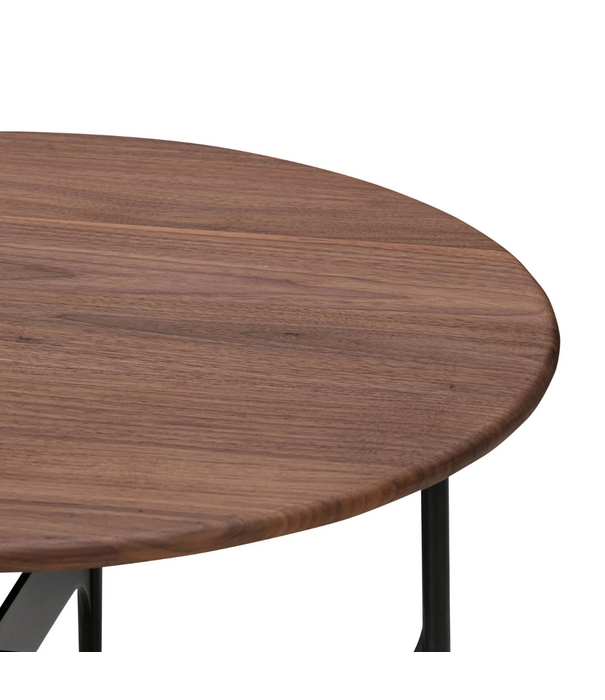 Wendelbo Floema Salontafel Medium walnoot, zwart voet