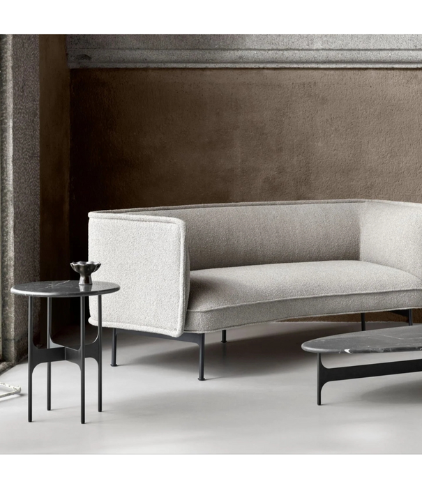 Wendelbo Floema Salontafel Medium walnoot, zwart voet