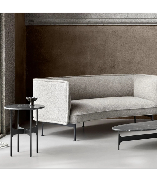 Wendelbo Floema Salontafel Small walnoot, zwart voet