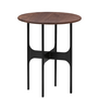 Floema Salontafel Small walnoot, zwart voet
